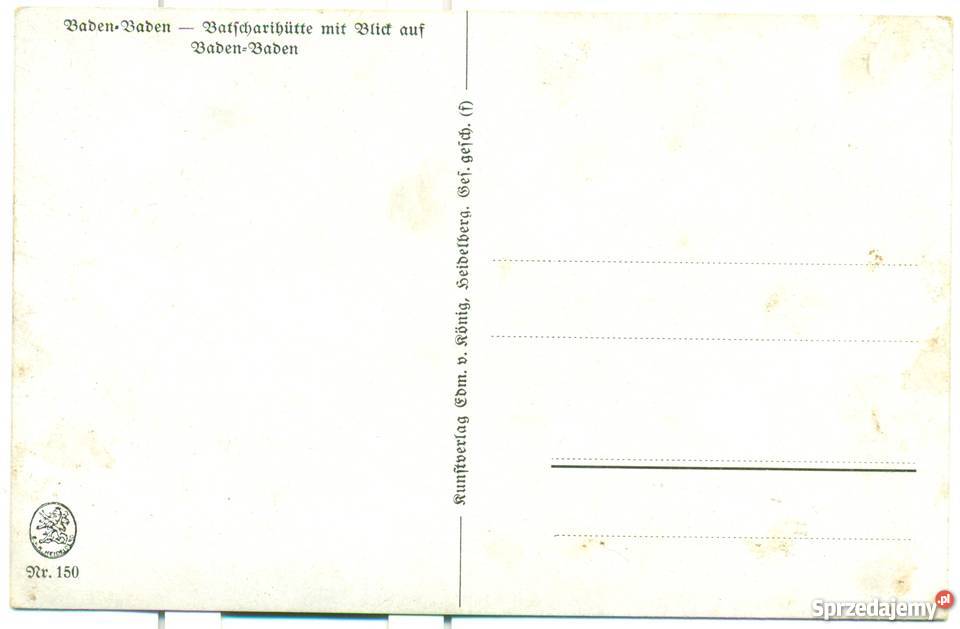 Baden Baden Postkarte Ostrów Wielkopolski