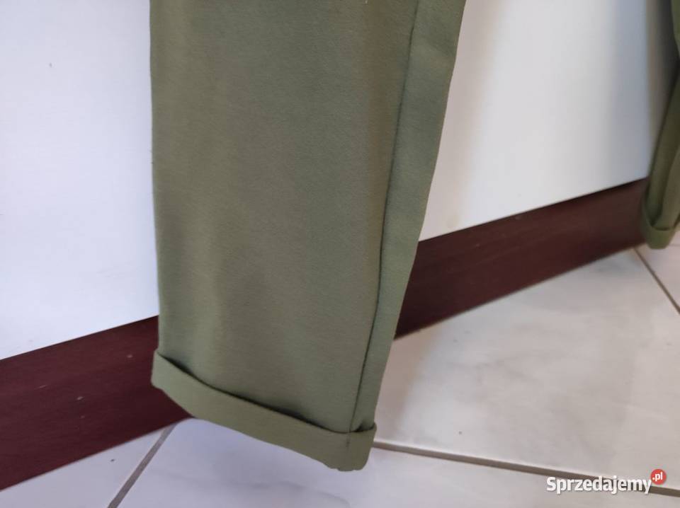 spodnie joggersy khaki oliwkowe mohito z świętokrzyskie sprzedam