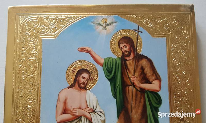 Ikona Chrzest Jezusa Chrystusa 006 mazowieckie sprzedam