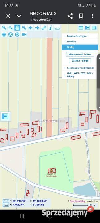 Ziemia rolna 255 z możliwością zabudowy łódzkie Prądzew