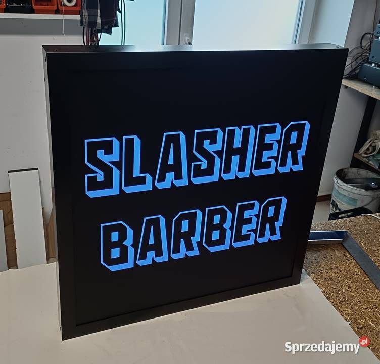 Baner Salon Fryzjerski podświetlany kujawsko-pomorskie Toruń sprzedam