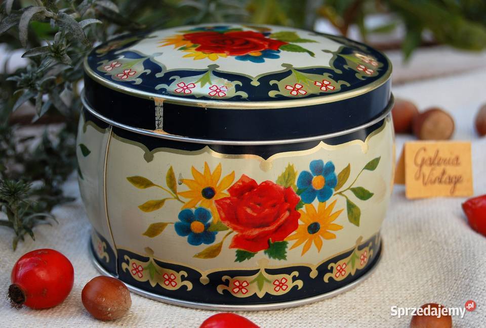 Stara puszka Kambly ciastka Szwajcaria vintage Lublin