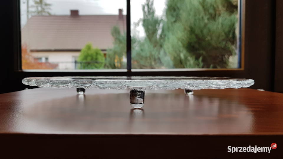 Patera Cora na 3 nóżkach Ząbkowice szkło PRL Dąbrowa Górnicza