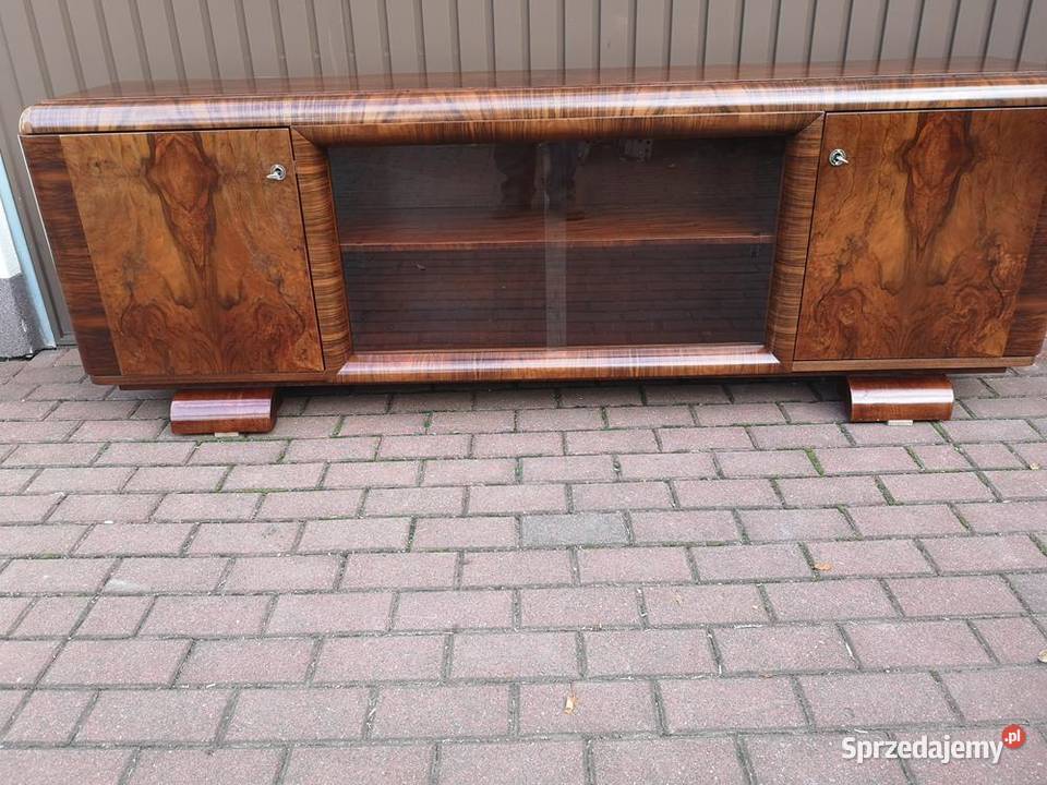 Komoda ARTDECO Orzech RTV Niska 210 Zgrabna Swarzędz