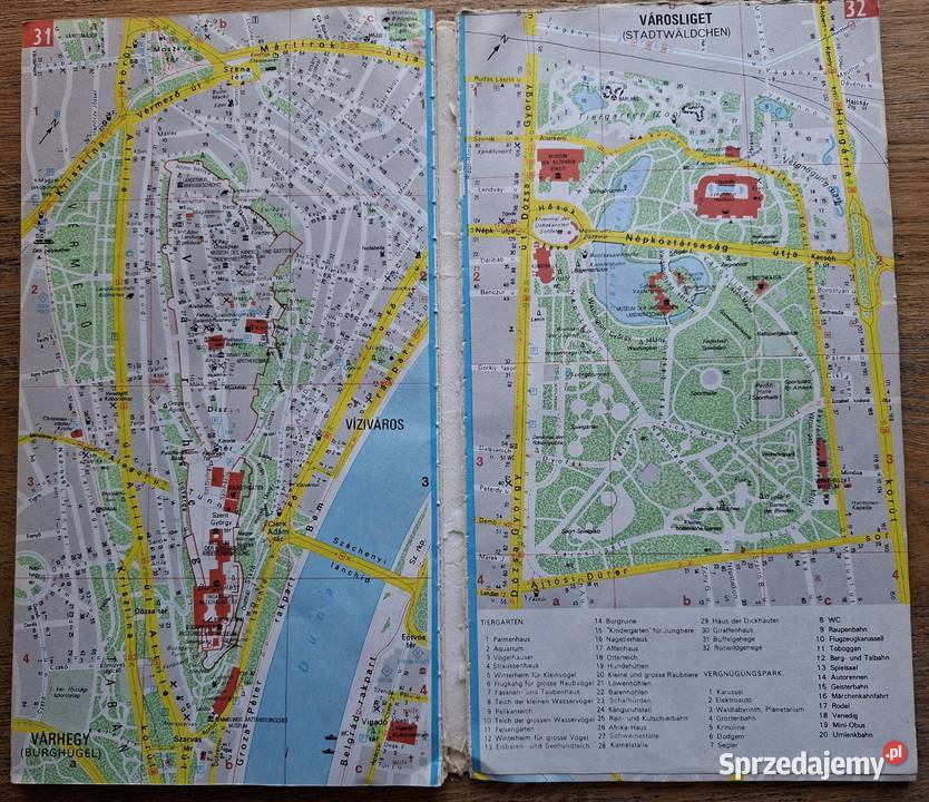 Budapest Stadtatlas mit Reisefuhrer małopolskie Kraków
