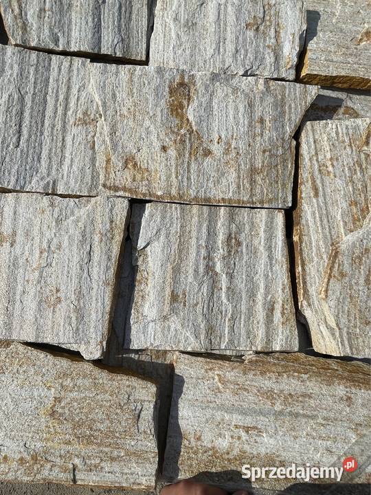 Łupek Złoty Kamień Naturalny Okładzina Elewacja mazowieckie Warszawa