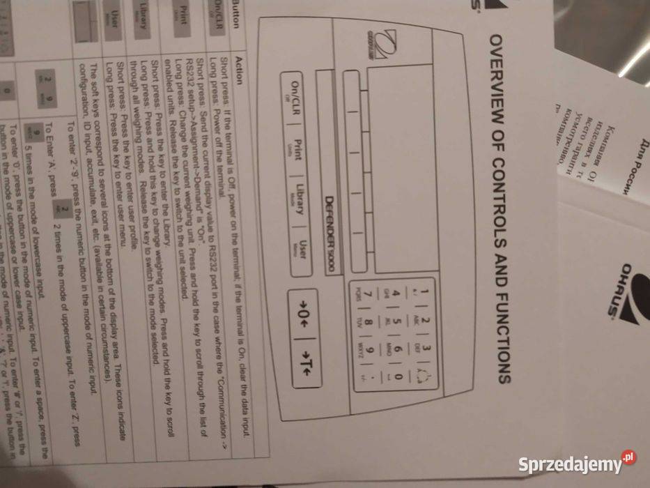 Waga Ohaus T52P60BL 60 do 1 gram fabrycznie nowa Tarnów