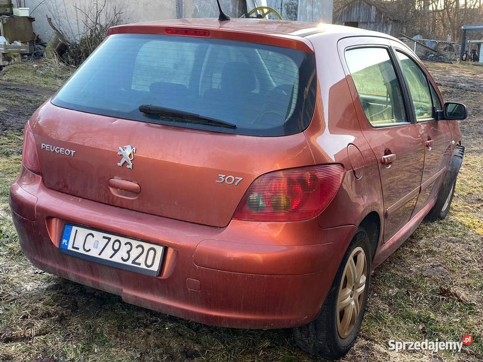 Peugeot 307 16 110 benzyna stłuczce uszkodzony Lublin sprzedam