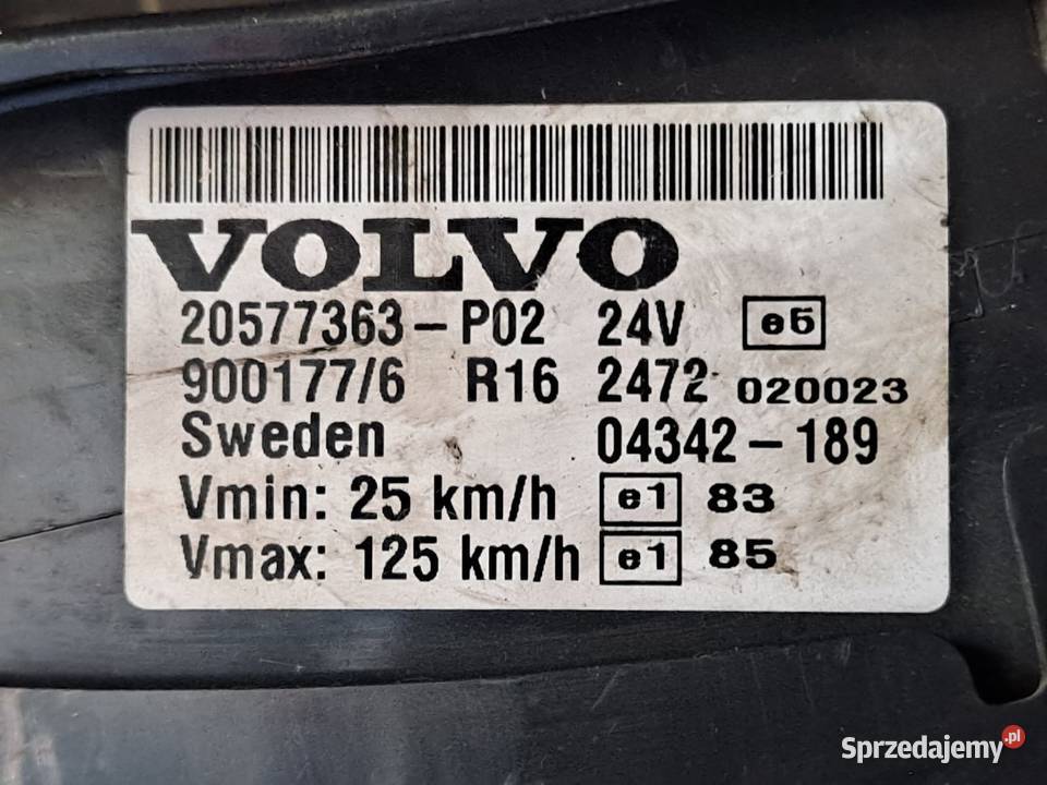Licznik ZEGAR VOLVO VDO FH FM 20577363P02 ciężarowe Zawichost