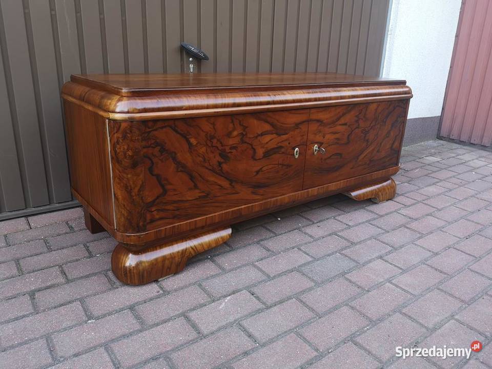 Komoda ARTDECO Orzech RTV Niska Stara Antyk Swarzędz