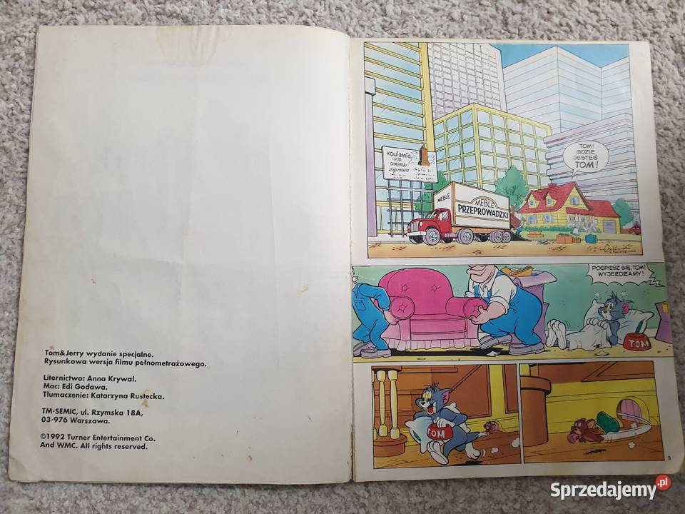 Tom Jerry Wydanie Specjalne TNSemic 193 Unikat dla dzieci Komiksy Gdynia