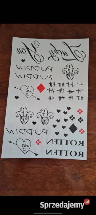 Tatuaż harlequin joker harleen quinzel tattoo Bielsko-Biała sprzedam