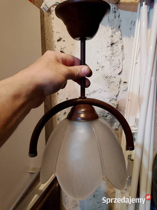 Żyrandol szkło matowe Lubartów