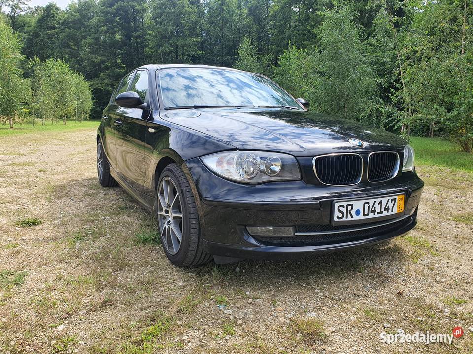 Bmw 116i 2008r doinwestowane czarny Wińsko