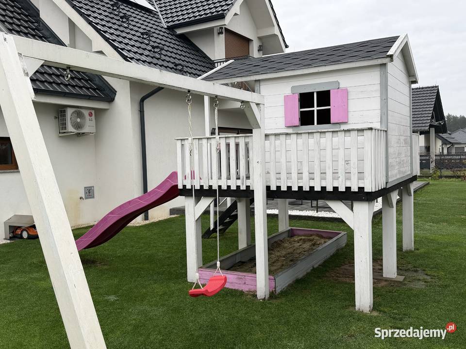 Duży solidny Domek plac zabaw dzieci Komprachcice