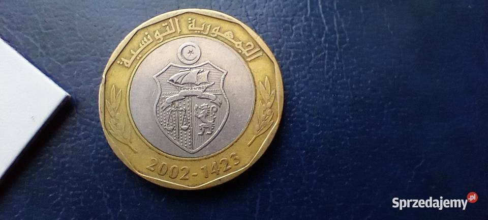 Stare monety 5 dinar 2002 Tunezja Lesko