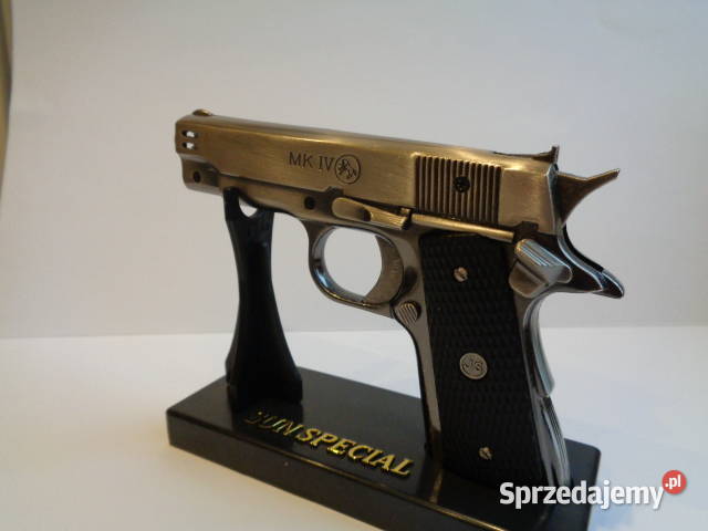 Zapalniczka pistolet JS COLT 45 odcienie szarości Toruń