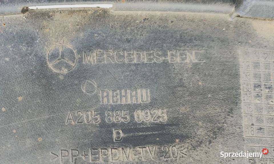 MERCEDES C W205 A205 AMG ZDERZAK PRZÓD