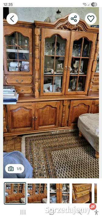 Kredens i stolik pod telewizor komplet 48cm Meble do salonu Pisz