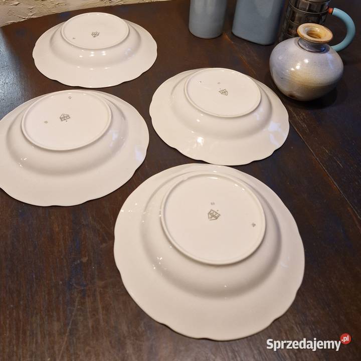 Zestaw 13 TALERZY ĆMIELÓWdekor niebieski Lublin