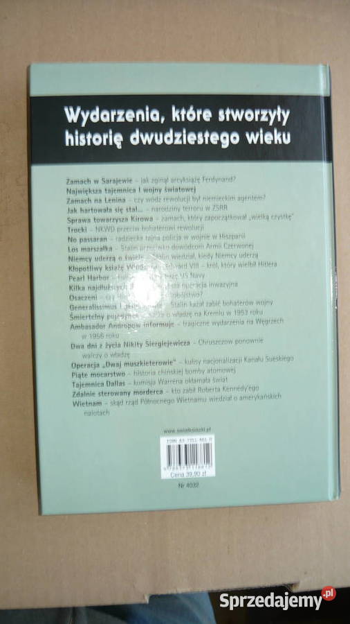 Bogusław Wołoszański Ten okrutny wiek książka Sokółka