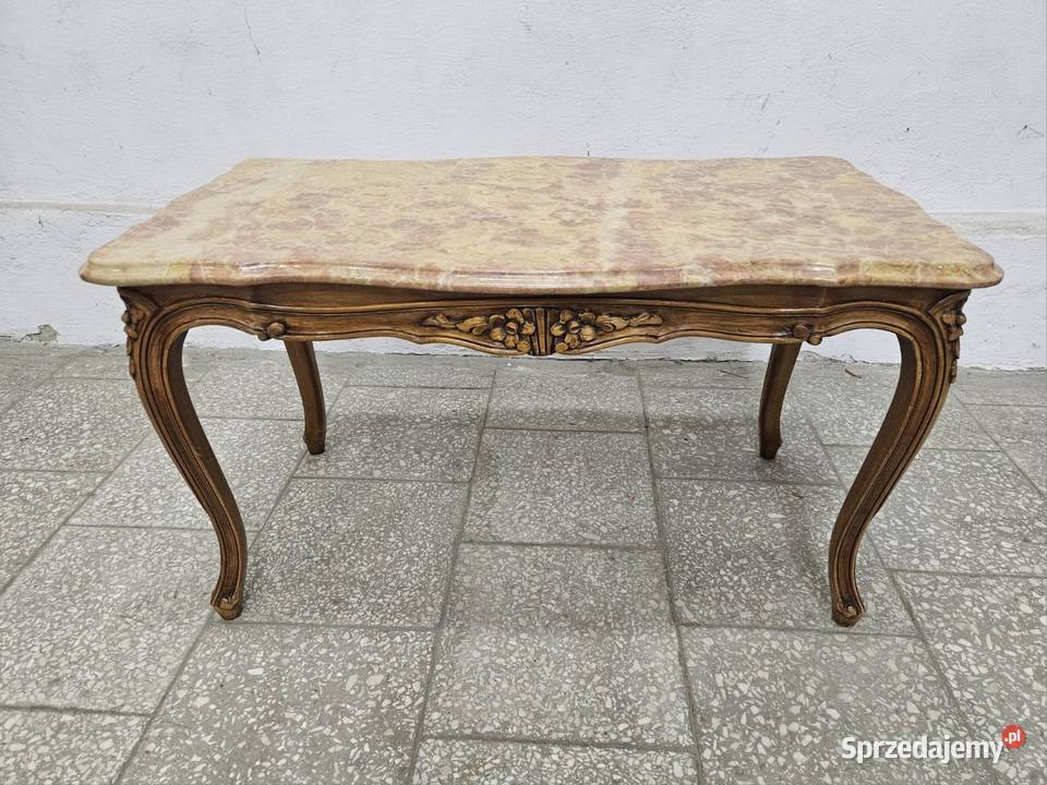Francuski stolik kawowy z marmurem Francja Nowy Sącz
