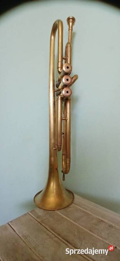 Stara mosiężna trąbka blaszane Instrumenty dęte Kraków