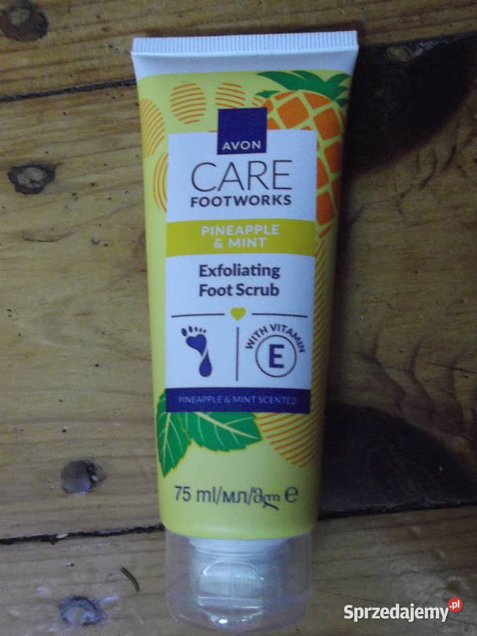 Złuszczający scrub do stóp Ananas i mięta Avon Legnica