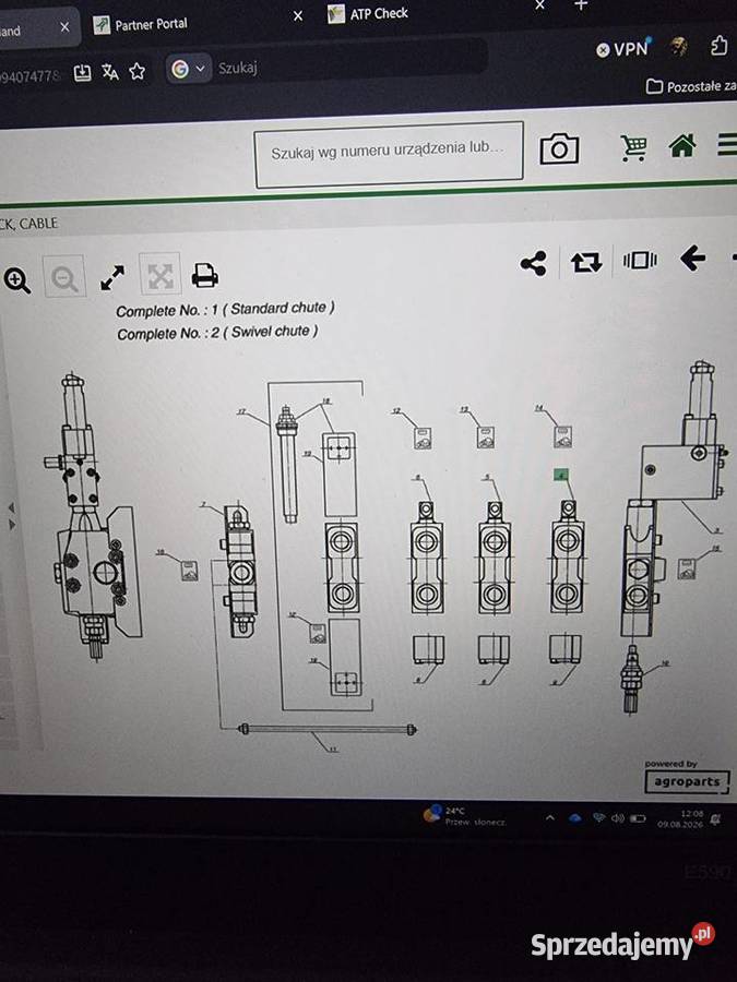 KVERNELAND 856 Zawór hydrauliczny Żnin
