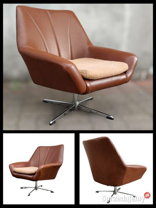 Fotele obrotowe Niemcy vintage PRL super stan Meble wielkopolskie Kalisz