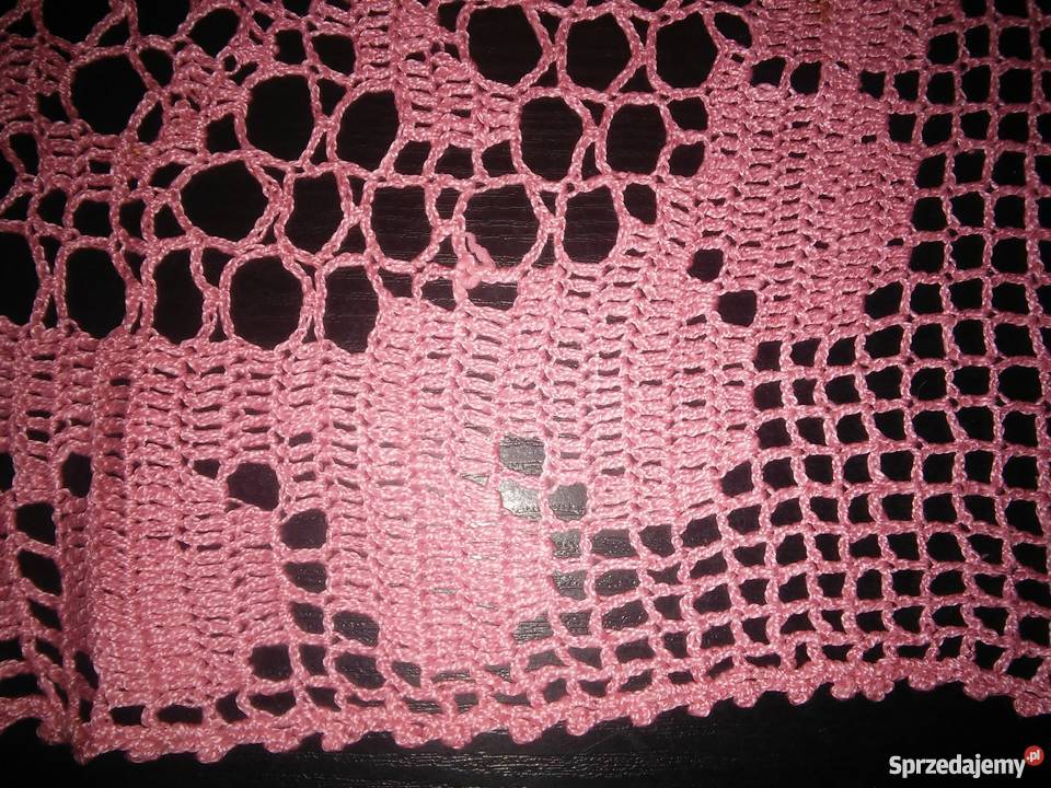 Serweta bieżnik obrus szydełkowy handmade Warszawa