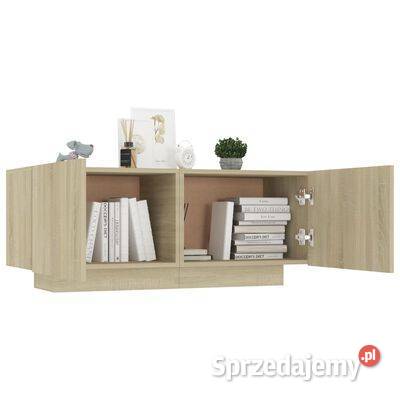 vidaXL Szafka pod TV dąb sonoma 100x35x40 płyta Warszawa sprzedam