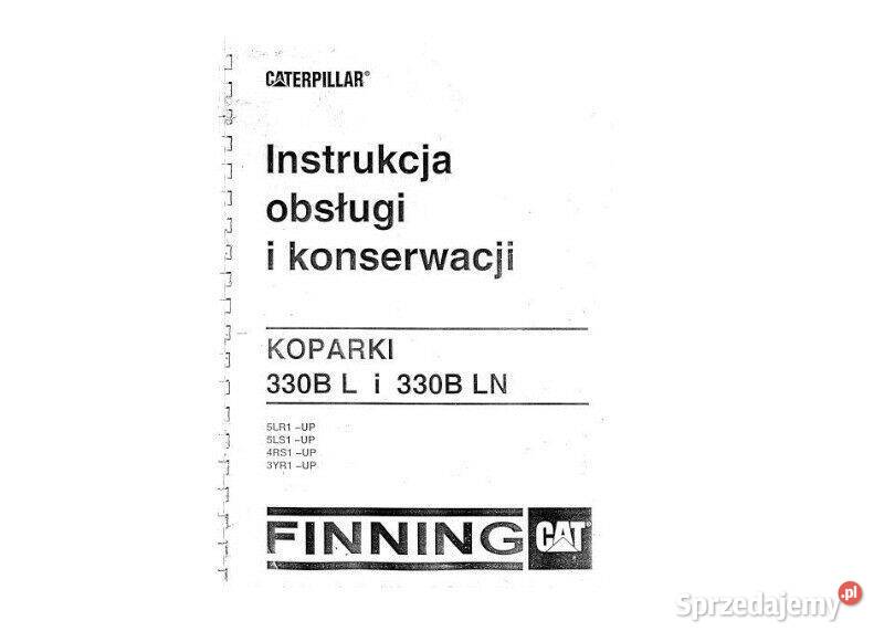 CAT CATERPILLAR 330BL 330BLN INSTRUKCJA DTR świętokrzyskie Kielce