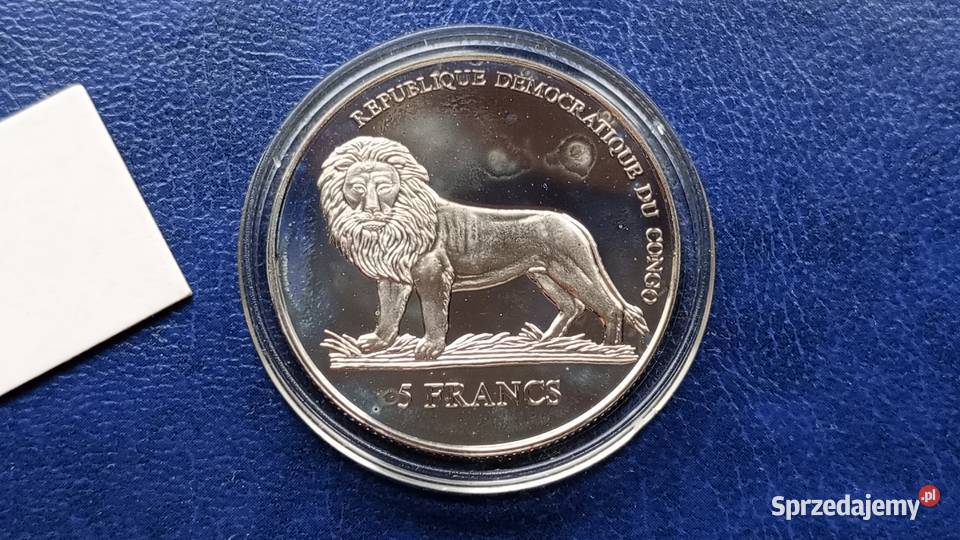 Stare monety 5 frank 2004 Jan Paweł II Kongo Numizmatyka Kolekcje Lesko