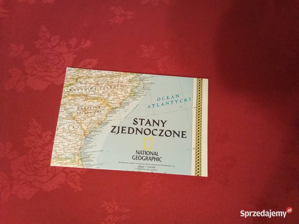 Mapa National Geographic Stany Zjednoczone Warszawa sprzedam