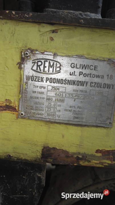 Wózek widłowy GPW 2504 dolnośląskie Pomianów Górny sprzedam