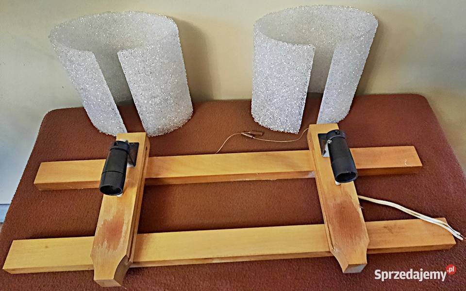 Kinkiet 2 x E 14 typ 12 Polam Piła z lat PRL Ostrów Wielkopolski