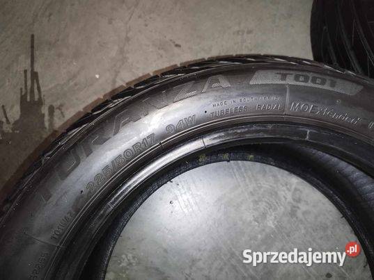 Opony LETNIE BRIDGESTONE Turanza T001 22550R17 mazowieckie sprzedam