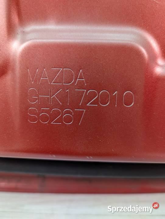 DRZWI PRAWY TYŁ MAZDA 6 GHK172010 41V Soul Red osobowe Drzwi Białystok