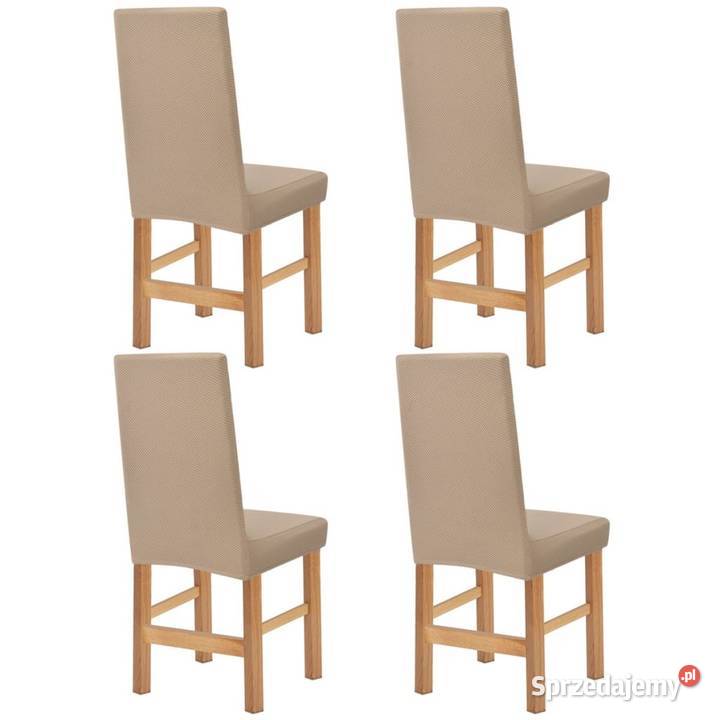 vidaXL Elastyczne pokrowce na krzesła, pikowane 131958