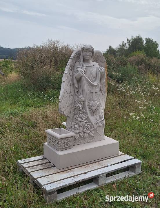 Piękny Anioł z kamienia Jedyny egzemplarz Kamienna Góra sprzedam