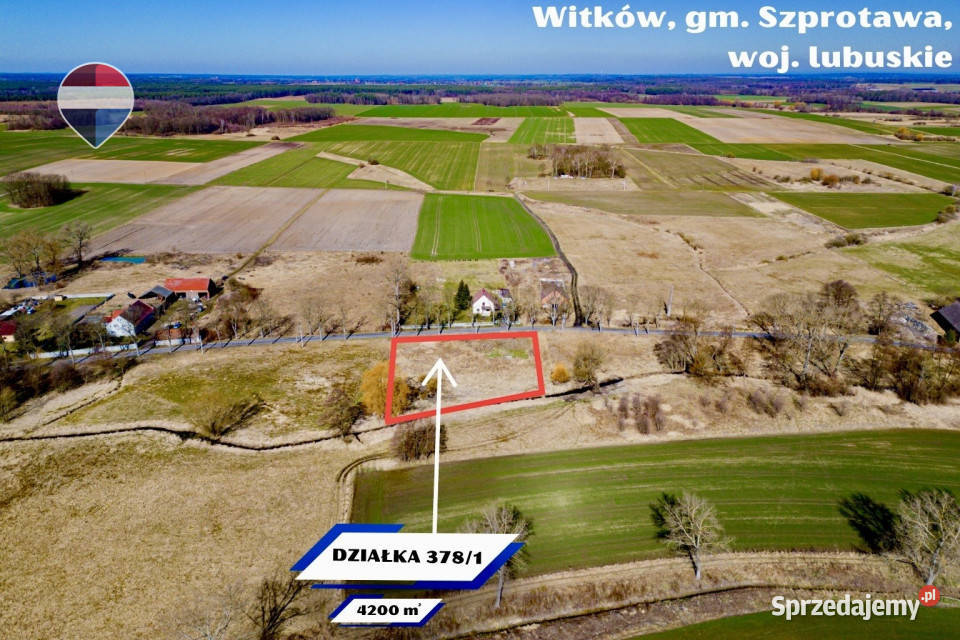 Na sprzedaż działka budowlana 4200 m 4200m2 Witków