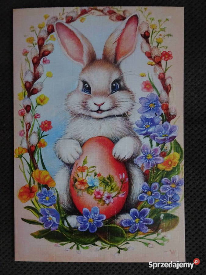 pocztówka kartka świąteczna Wielka Noc Pozostałe Warszawa