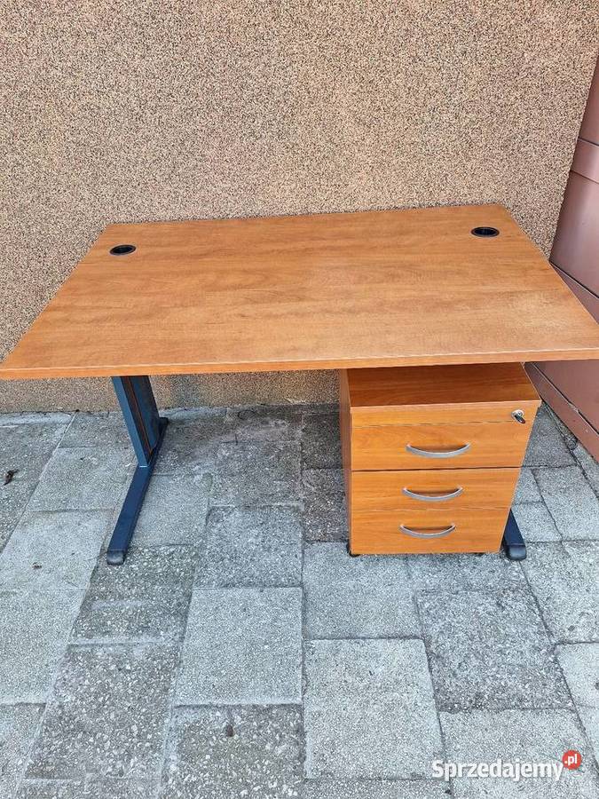 Biurko proste z kontenerem Poznań