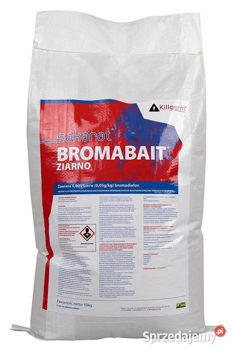 Trutka zbożowa ziarno środek Bromabait na myszy Cieśle