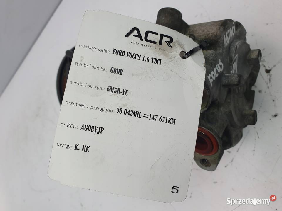 SPRĘŻARKA KLIMATYZACJI Ford Focus II C 16 TDCI osobowe Chełm