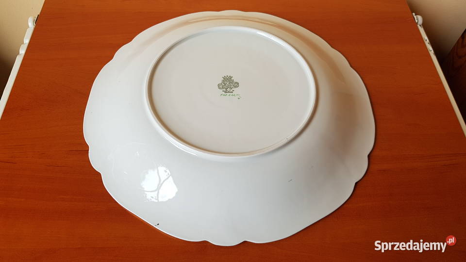 Stara sygnowana porcelanowa patera talerz ok 30