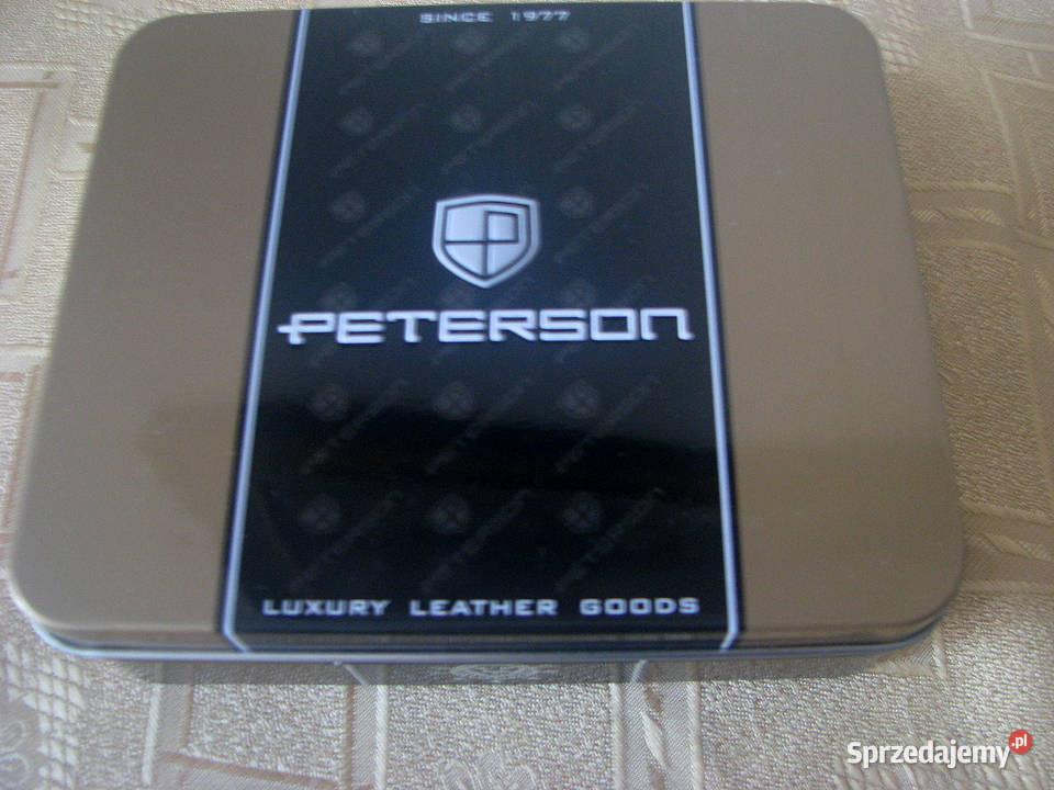 Portfel męski PETERSON skórzany poziomy podlaskie Łapy