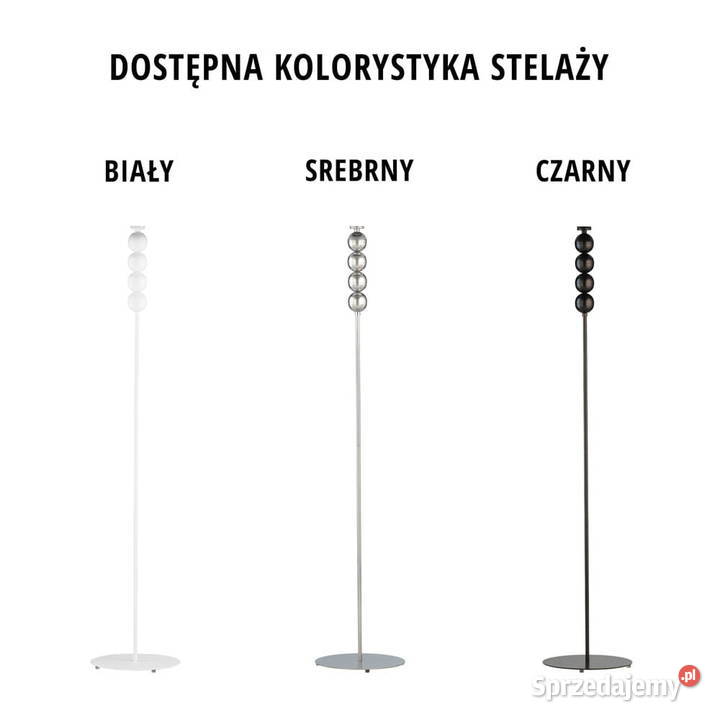 Lampa podłogowa Glamour RÓŻNE KOLORY do salonu kujawsko-pomorskie Rynarzewo