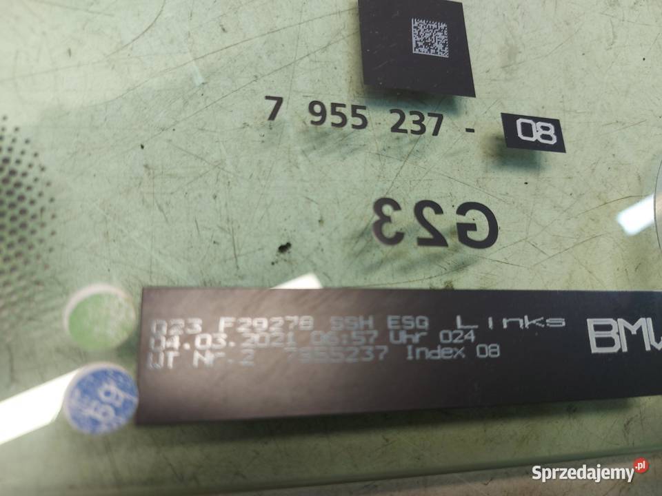 BMW G23 M440i Cabrio Szyba tył lewa AS2 2020 dolnośląskie sprzedam